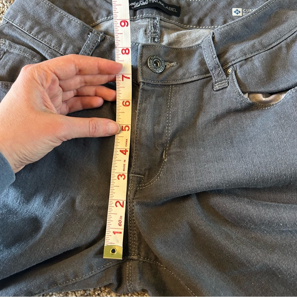 [Lee Platinum Label] Bootcut Gray Jeans Size 4 SHORT - Picture 6 of 9